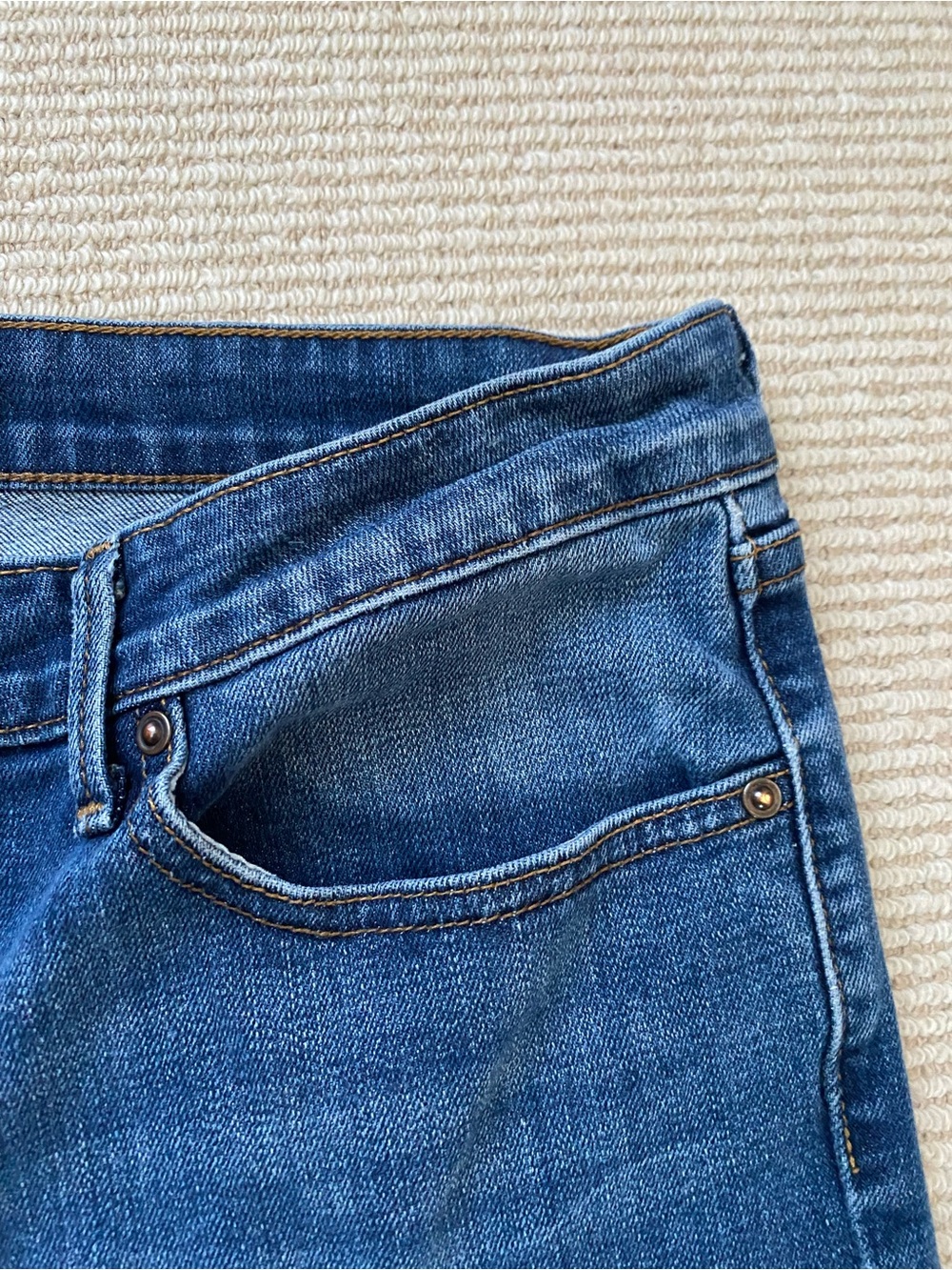 Levi's Boot Cut Jeans Dark Blue Wash Demi Curve Classic Flare Size 16 - Picture 3 of 10